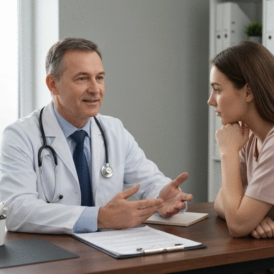 Doctor discussing personalized treatment plan with a patient